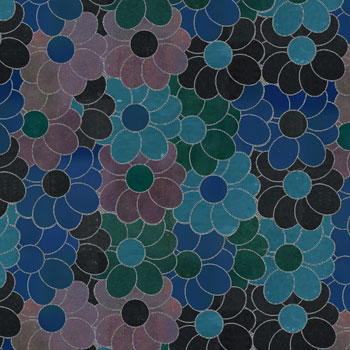 Mosaic House Moroccan tile Flower SQ 10-15-24-28-9 Green Cobalt Blue Sea Green Teal Purple  zellige, mosaic, zellij, field, pattern, glaze 